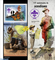 Djibouti 2022 115 Anniversary Of Scouts, Mint NH, Nature - Sport - Various - Birds - Butterflies - Flowers & Plants - .. - Géographie