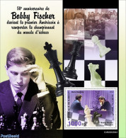 Djibouti 2022 50th Anniversary Of Bobby Fischer S/s, Mint NH, Sport - Chess - Echecs