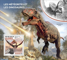 Guinea, Republic 2022 Meteorites And Dinosaurs, Mint NH, Nature - Prehistoric Animals - Prehistorics