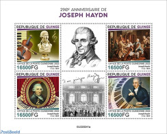 Guinea, Republic 2022 290th Anniversary Of Joseph Haydn, Mint NH, Performance Art - Music - Musical Instruments - Art .. - Music