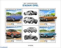 Guinea, Republic 2022 185th Anniversary Of Adam Opel , Mint NH, Transport - Automobiles - Voitures