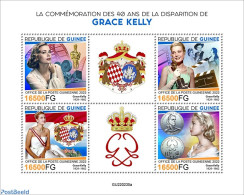 Guinea, Republic 2022 40th Memorial Anniversary Of Grace Kelly, Mint NH, Performance Art - Movie Stars - Acteurs