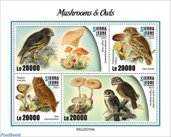 Sierra Leone 2022 Mushrooms And Owls, Mint NH, Nature - Mushrooms - Owls - Mushrooms