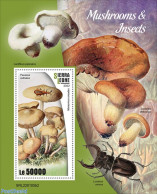 Sierra Leone 2022 Mushrooms And Insects, Mint NH, Nature - Insects - Mushrooms - Mushrooms