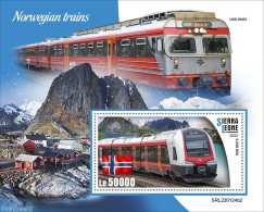 Sierra Leone 2022 Norwegian Trains, Mint NH, Sport - Transport - Mountains & Mountain Climbing - Railways - Arrampicata