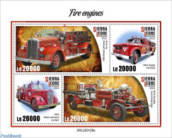 Sierra Leone 2022 Fire Engines, Mint NH, Transport - Automobiles - Fire Fighters & Prevention - Voitures