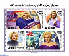 Sierra Leone 2022 60th Memorial Anniversary Of Marilyn Monroe, Mint NH, History - Performance Art - American President.. - Actors