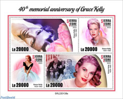 Sierra Leone 2022 40th Memorial Anniversary Of Grace Kelly, Mint NH, Performance Art - Movie Stars - Acteurs
