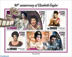 Sierra Leone 2022 90th Anniversary Of Elizabeth Taylor, Mint NH, Performance Art - Movie Stars - Schauspieler