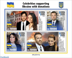 Sierra Leone 2022 Celebrities Supporting Ukraine With Donations, Mint NH, Performance Art - Movie Stars - Actores