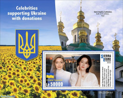 Sierra Leone 2022 Celebrities Supporting Ukraine With Donations, Mint NH, Performance Art - Movie Stars - Attori