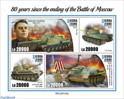 Sierra Leone 2022 80th Anniversary Of The End Of The Battle Of Moscow, Mint NH, History - Transport - World War I - WW1 (I Guerra Mundial)
