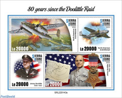 Sierra Leone 2022 80 Years Since The Doolittle Raid, Mint NH, History - Transport - Various - Flags - Aircraft & Aviat.. - Aerei