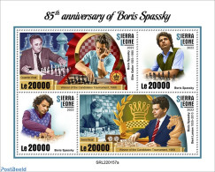 Sierra Leone 2022 85th Anniversary Of Boris Spassky, Mint NH, Sport - Chess - Schaken