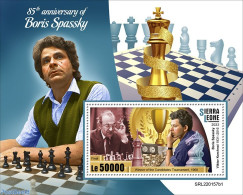 Sierra Leone 2022 85th Anniversary Of Boris Spassky S/s, Mint NH, Sport - Chess - Ajedrez