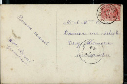Carte Fantaisie - Obl. GOUTROUX 31/12/ Muet - Postmarks With Stars