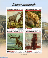 Sierra Leone 2022 Extinct Mammals, Mint NH, Nature - Animals (others & Mixed) - Prehistoric Animals - Préhistoriques