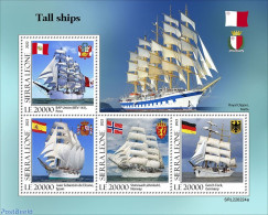 Sierra Leone 2022 Tall Ships , Mint NH, Transport - Ships And Boats - Boten