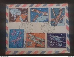 NORTH YEMEN 1982 Airmail - Progress In Air Transport FIRST DAY COVER FDC CATALOGUE MICHEL N. 1697 / 1702 RARE - Yémen