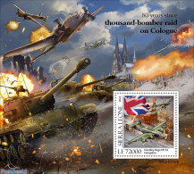 Sierra Leone 2022 80 Years Since Thousand-bomber Raid On Cologne, Mint NH, History - Transport - Flags - World War II .. - Guerre Mondiale (Seconde)