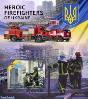 Sierra Leone 2022 Heroic Firefighters Of Ukraine, Mint NH, Transport - Fire Fighters & Prevention - Brandweer