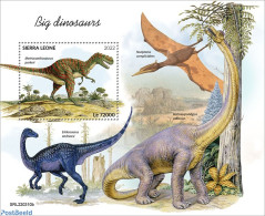 Sierra Leone 2022 Big Dinosaurs, Mint NH, Nature - Prehistoric Animals - Prehistorisch