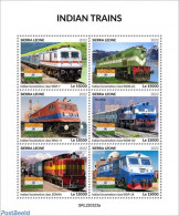 Sierra Leone 2022 Indian Trains, Mint NH, Transport - Railways - Trenes