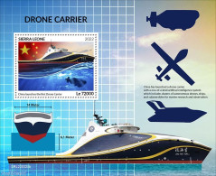 Sierra Leone 2022 Drone Carrier, Mint NH, Transport - Ships And Boats - Drones - Barcos