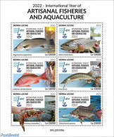 Sierra Leone 2022 2022 International Year Of Artisanal Fisheries And Aquaculture, Mint NH, Nature - Fish - Fishing - Fische