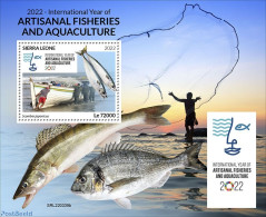 Sierra Leone 2022 2022 International Year Of Artisanal Fisheries And Aquaculture, Mint NH, Nature - Transport - Fish -.. - Poissons