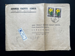 ENVELOPPE YOUGOSLAVIE / SPLIT POUR LONDRES GB 1963 - Brieven En Documenten