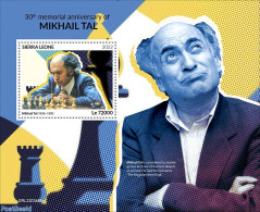 Sierra Leone 2022 30th Memorial Anniversary Of Mikhail Tal S/s, Mint NH, Sport - Chess - Ajedrez