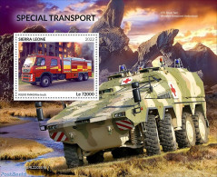 Sierra Leone 2022 Special Transport , Mint NH, Transport - Fire Fighters & Prevention - Firemen