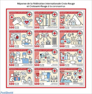 Central Africa 2022 Red Cross Response To Coronavirus, Mint NH, Health - Red Cross - Corona/Covid19 - Corona/Covid19 - Croce Rossa