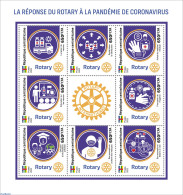 Central Africa 2022 Rotary's Response To The Coronavirus Pandemic, Mint NH, Health - Various - Rotary - Corona/Covid19.. - Rotary Club