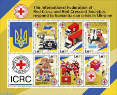 Sierra Leone 2022 Red Cross Responds To Ukraine Crisis, Mint NH, Health - History - Red Cross - Peace - Croce Rossa