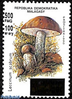Madagascar 1998 Mushroom, Overprint, Mint NH, Nature - Mushrooms - Paddestoelen
