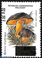 Madagascar 1998 Mushroom, Overprint, Mint NH, Nature - Mushrooms - Mushrooms