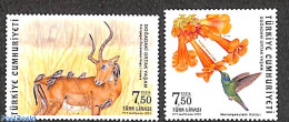 Türkiye 2022 Common Life In Nature 2v, Mint NH, Nature - Animals (others & Mixed) - Birds - Flowers & Plants - Other & Unclassified