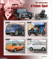 Niger 2022 185th Anniversary Of Adam Opel , Mint NH, Transport - Automobiles - Cars