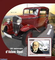 Niger 2022 185th Anniversary Of Adam Opel , Mint NH, Transport - Automobiles - Autos