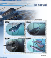 Niger 2022 Narwhal, Mint NH, Nature - Sea Mammals - Niger (1960-...)