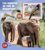 Niger 2022 Endangered Species , Mint NH, Nature - Birds - Elephants - Niger (1960-...)