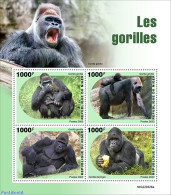 Niger 2022 Gorillas, Mint NH, Nature - Monkeys - Niger (1960-...)