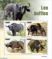 Niger 2022 Buffalos, Mint NH, Nature - Animals (others & Mixed) - Cat Family - Niger (1960-...)