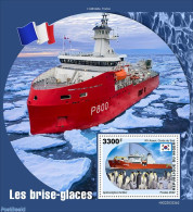 Niger 2022 Icebreakers , Mint NH, Nature - Transport - Penguins - Ships And Boats - Barcos