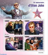 Niger 2022 75th Anniversary Of Elton John, Mint NH, History - Performance Art - Charles & Diana - Music - Royalties, Royals