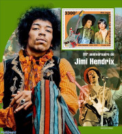 Niger 2022 80th Anniversary Of Jimi Hendrix, Mint NH, Performance Art - Music - Musical Instruments - Musique