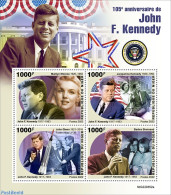 Niger 2022 105th Anniversary Of John F. Kennedy, Mint NH, History - Performance Art - American Presidents - Flags - Mo.. - Schauspieler