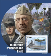Niger 2022 80 Years Since The Battle Of Henderson Field, Mint NH, History - Transport - World War II - Aircraft & Avia.. - WW2